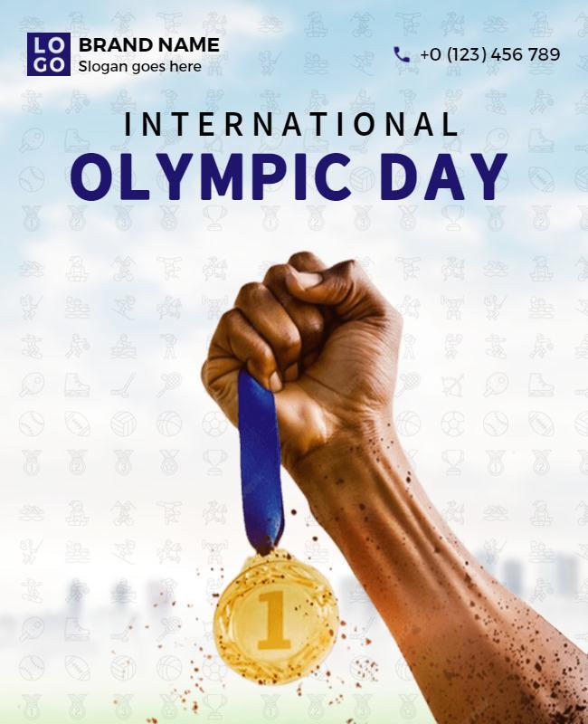 International Olympic Celebration Event Flyer Template