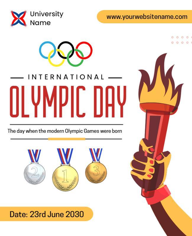 International Olympic Day Celebration Flyer Template