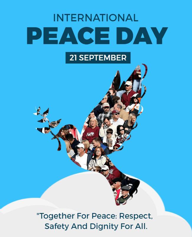 International Peace Day Celebration Flyer Template