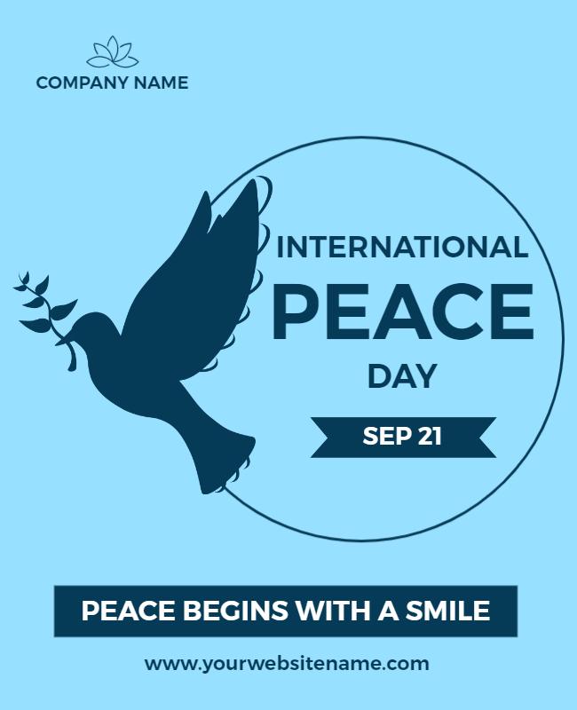 International Peace Day Celebration Flyer Template