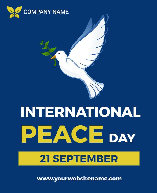 International Peace Day Celebration Flyer Template