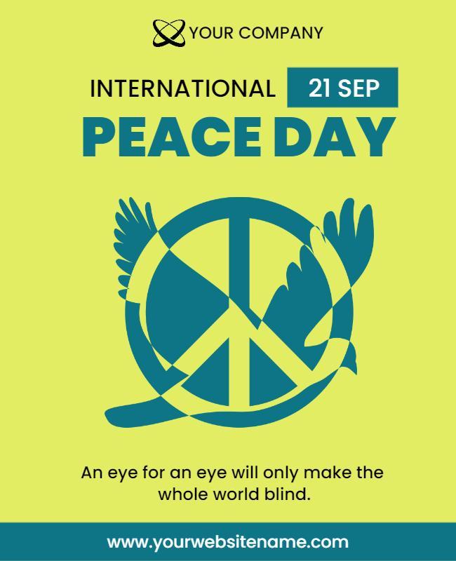 International Peace Day Celebration Flyer Template