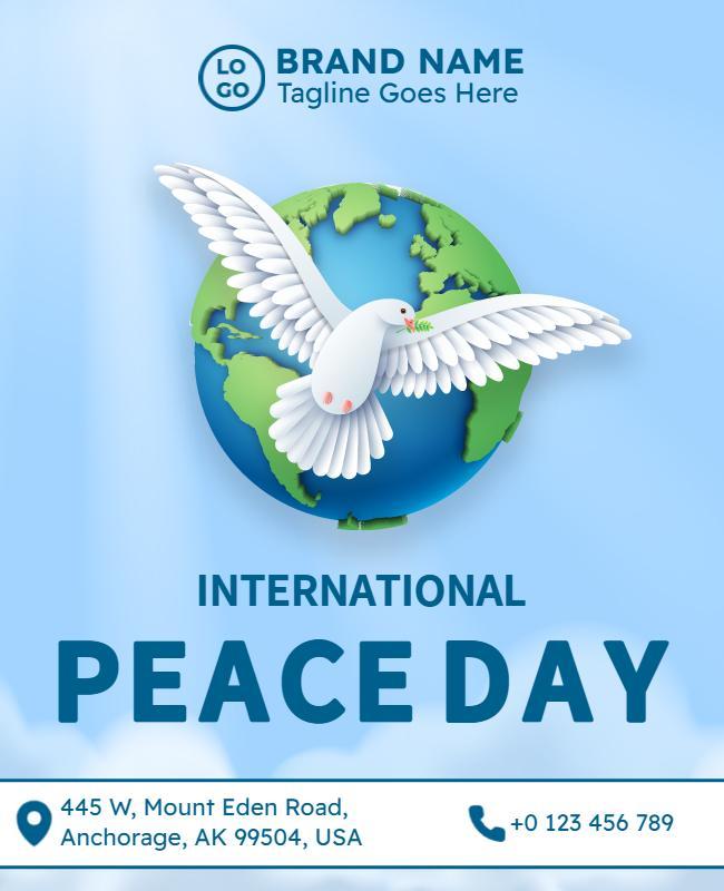 International Peace Day Celebration Flyer Template