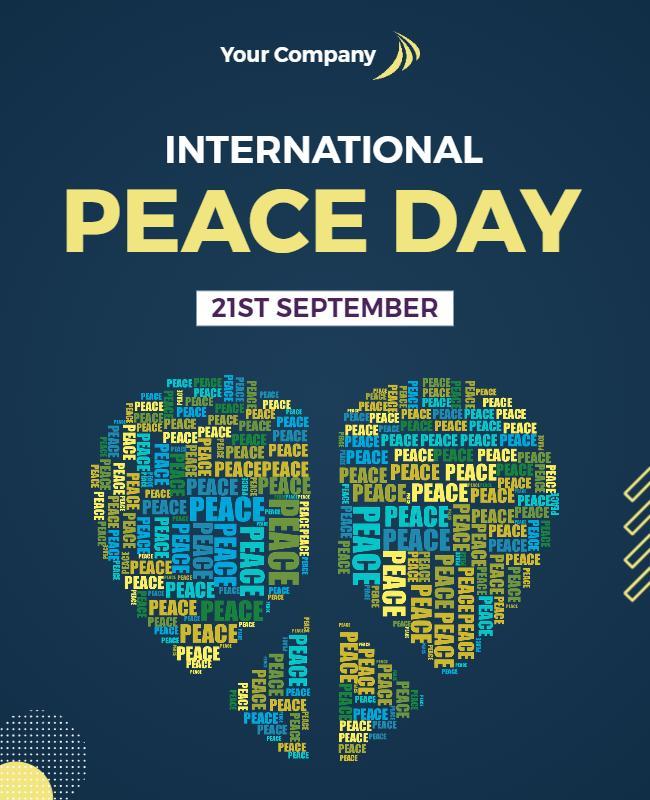 International Peace Day Event Flyer Template