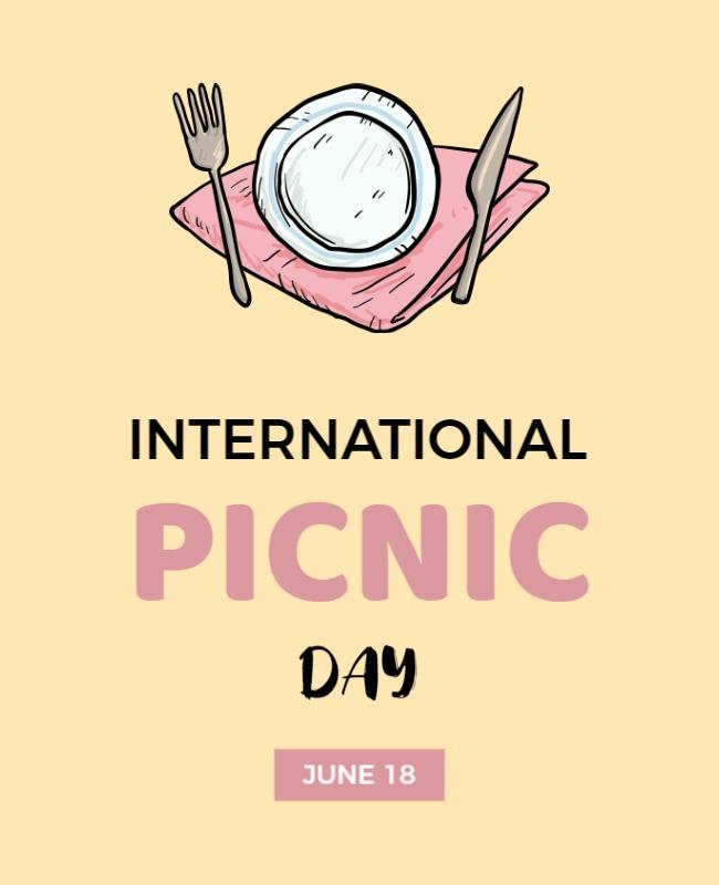 International Picnic Day Event Flyer Template