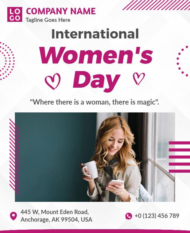 International Womens Day Celebration Flyer Template