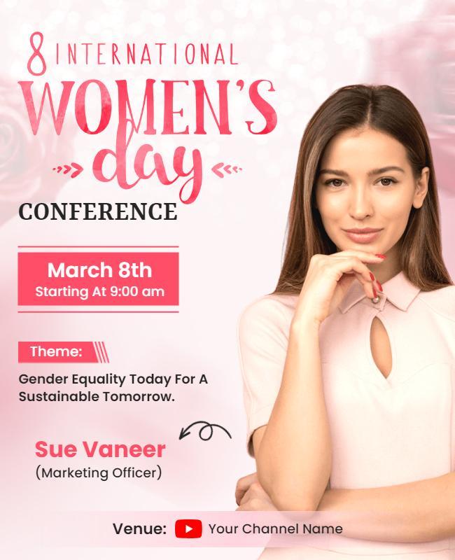 International Womens Day Conference Flyer Template