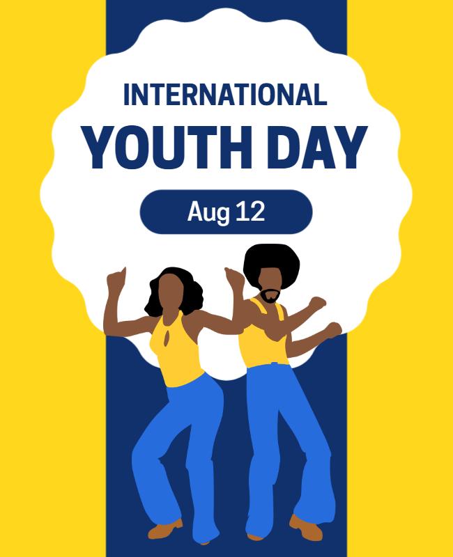 International Youth Day Celebration Flyer Template