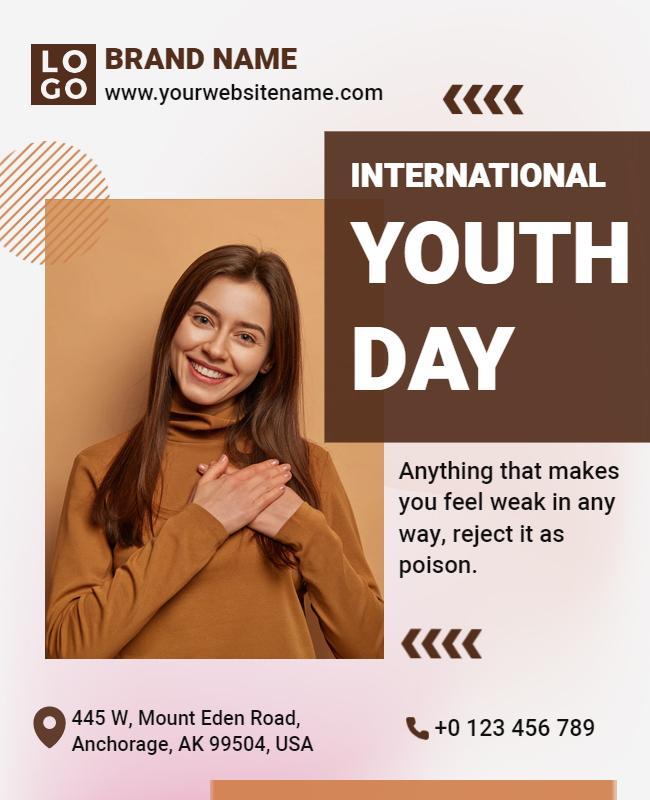 International Youth Day Celebration Flyer Template