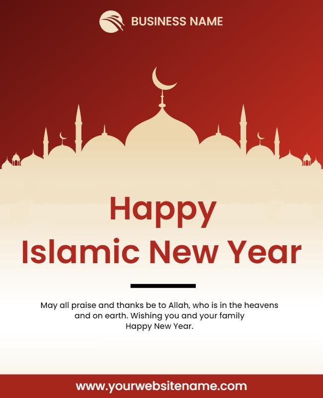 Islamic New Year Celebration Flyer Template