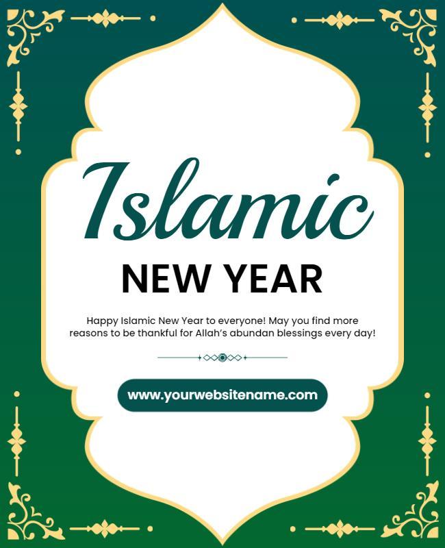 Islamic New Year Celebration Flyer Template