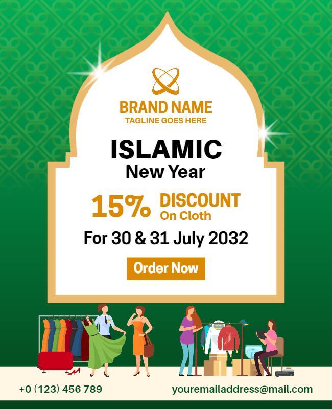 Islamic New Year Clothing Sale Flyer Template