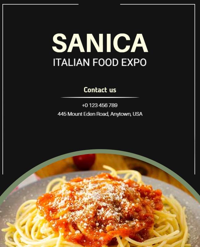 Italian Food Expo Event Flyer Template