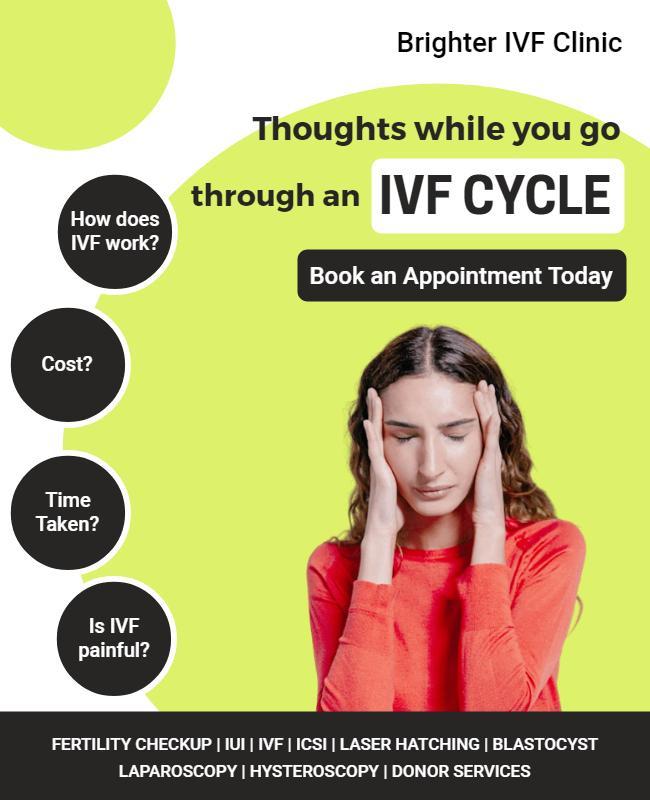 Ivf Cycle Information and Appointment Flyer Template