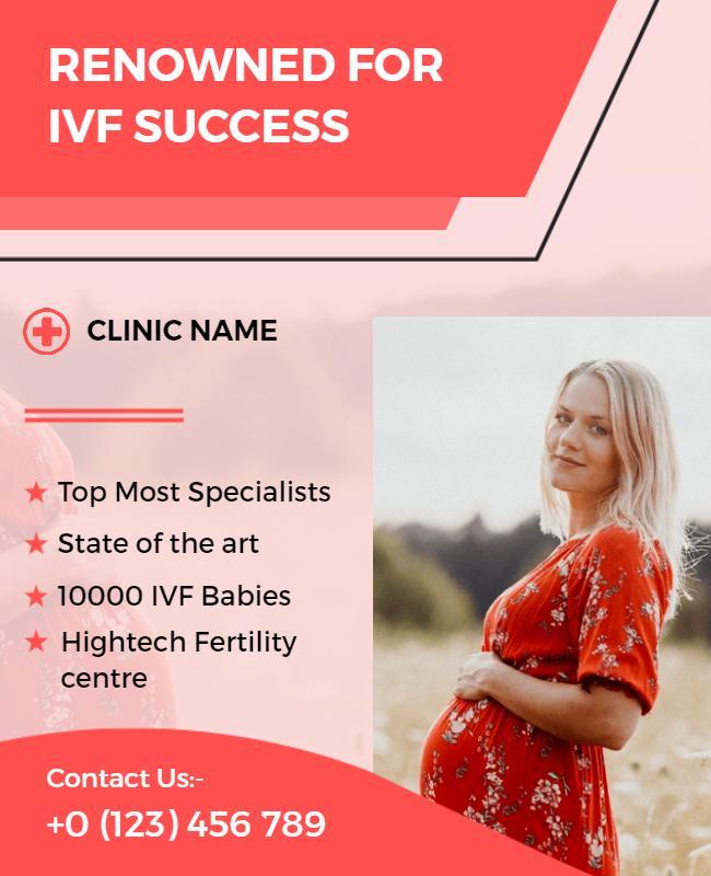 Ivf Fertility Clinic Services Flyer Template