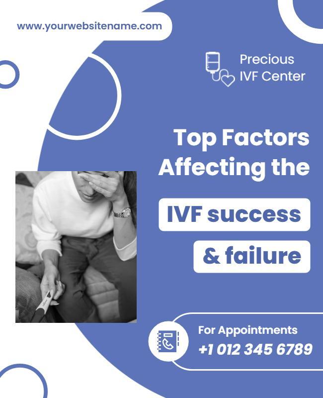 Ivf Success and Failure Factors Flyer Template