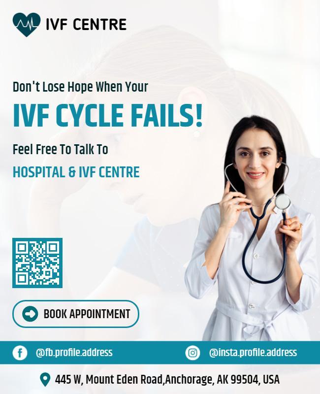 Ivf Support and Consultation Center Flyer Template