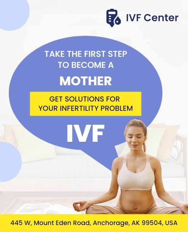 Ivf Treatment Solutions Advertisement Flyer Template