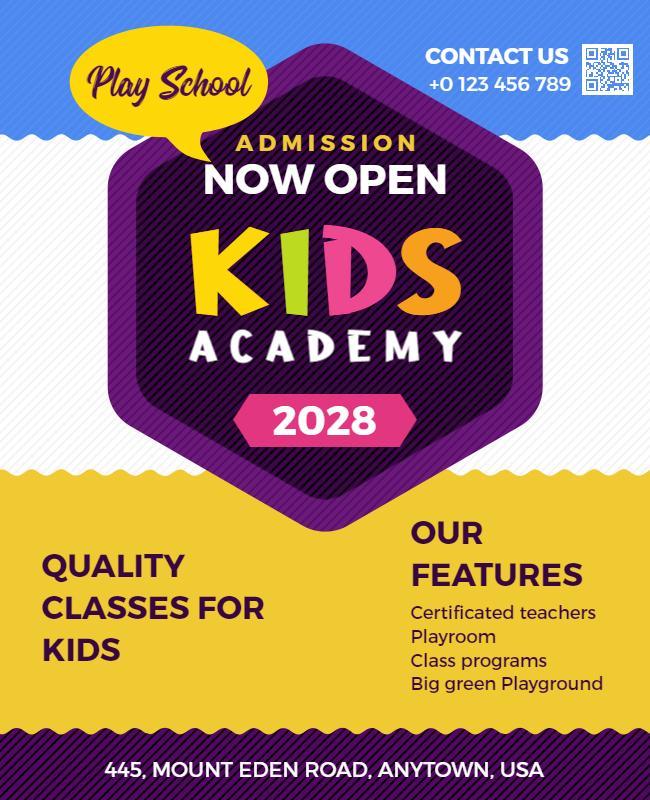 Jagger Kids Academy Education Flyer Template