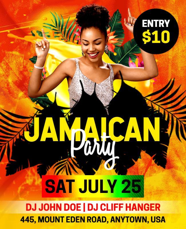 Jamaican Summer Party Event Flyer Template