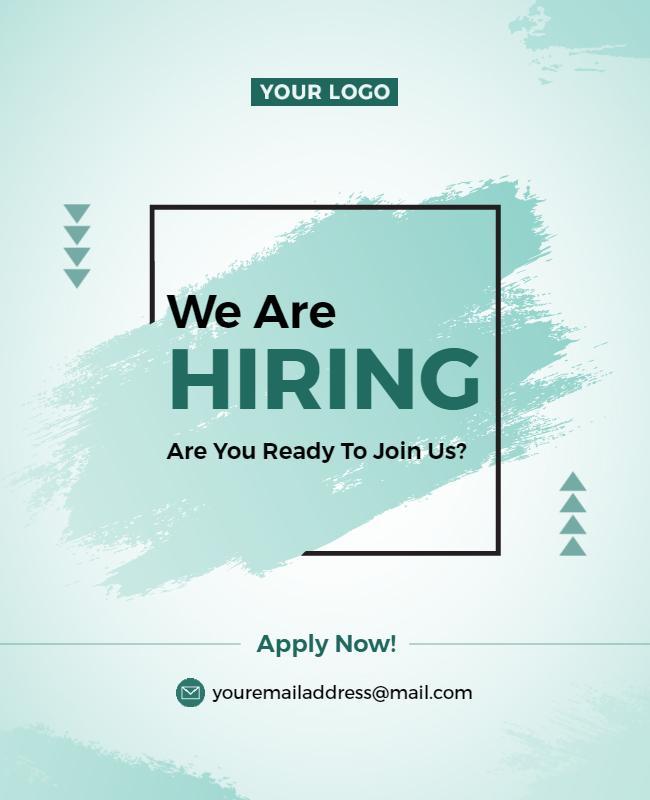 Join Our Team Hiring Announcement Flyer Template