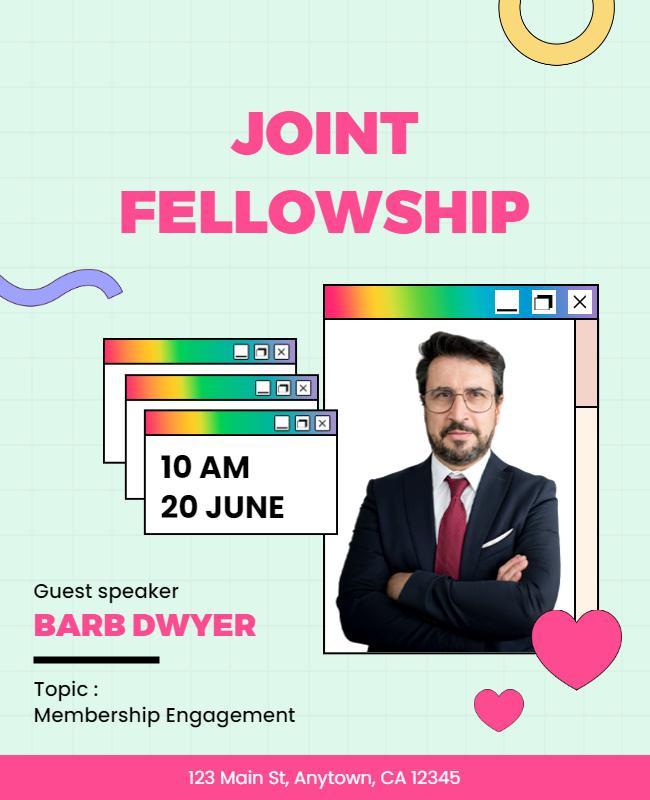 Joint Fellowship Membership Engagement Event Flyer Template