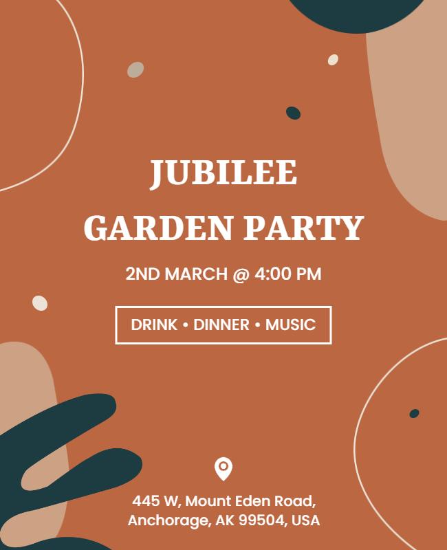 Jubilee Garden Party Event Flyer Template