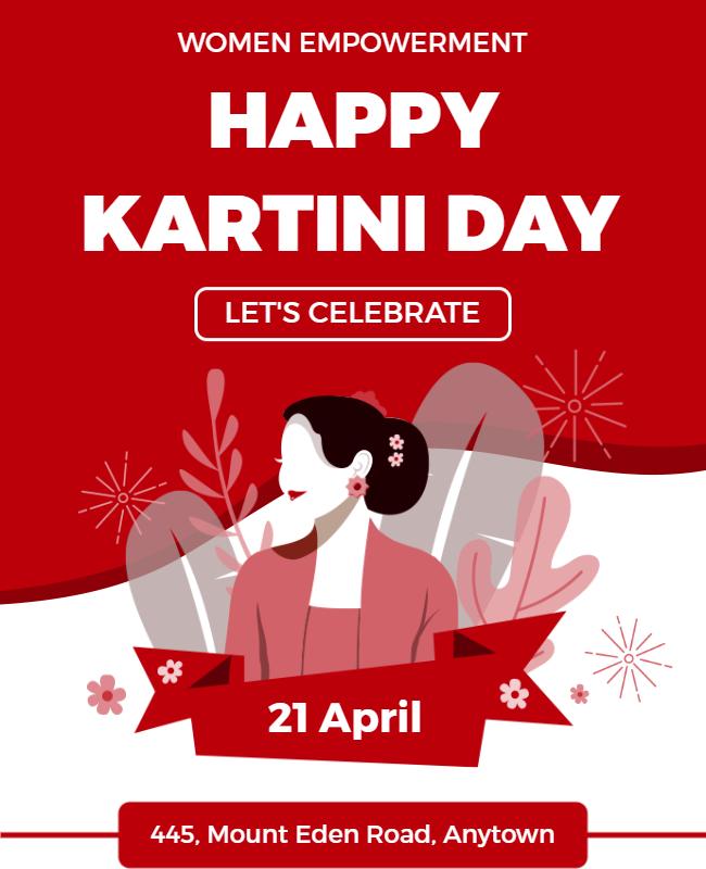 Kartini Day Celebration Women Empowerment Flyer Template