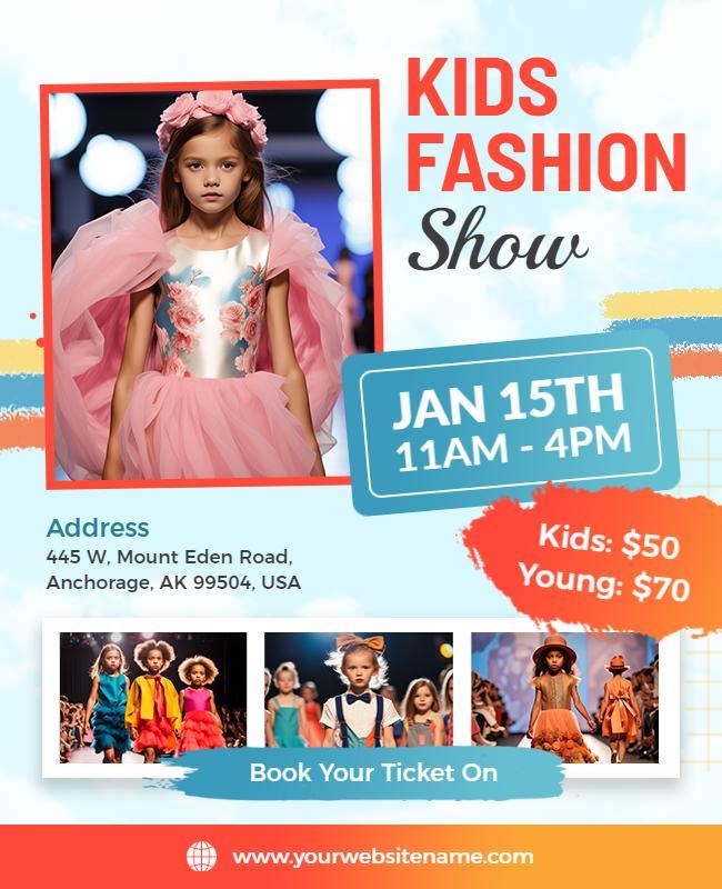 Kids Fashion Show Event Flyer Template