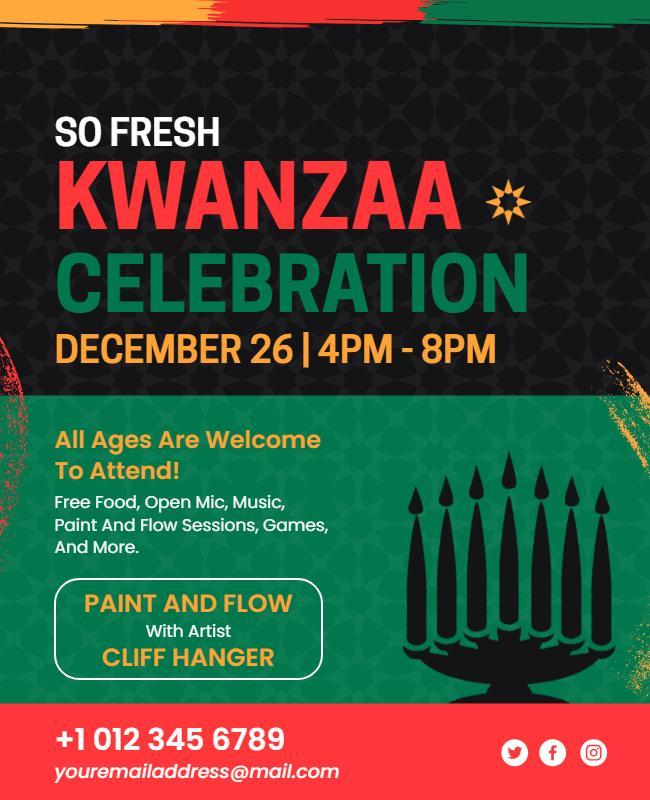 Kwanzaa Celebration Event Flyer Template