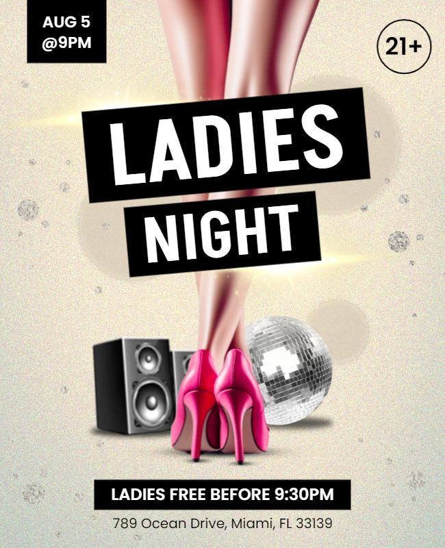 Ladies Night Party Event Flyer Template