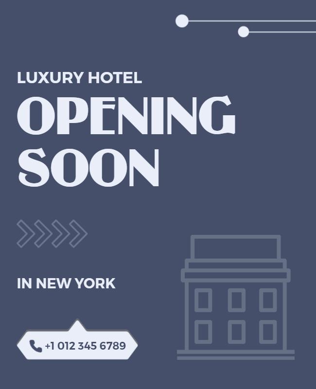 Luxury Hotel Grand Opening Flyer Template