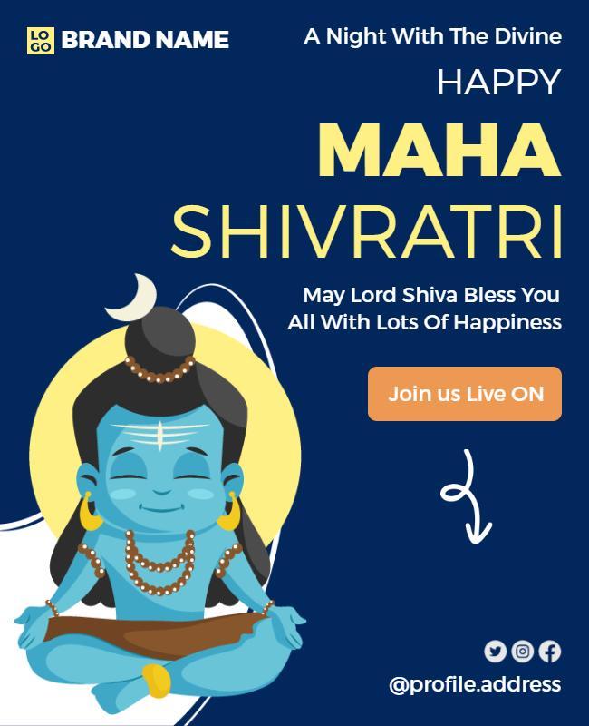 Maha Shivratri Celebration Event Flyer Template