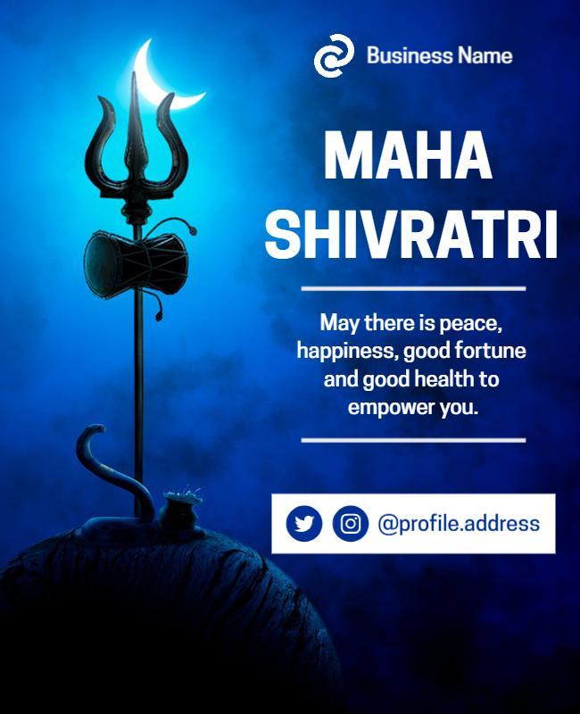 Maha Shivratri Celebration Event Flyer Template