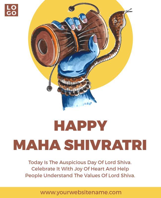 Maha Shivratri Celebration Event Flyer Template