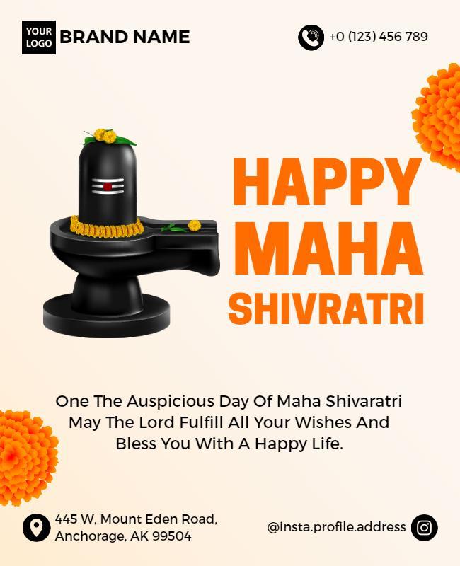 Maha Shivratri Celebration Event Flyer Template