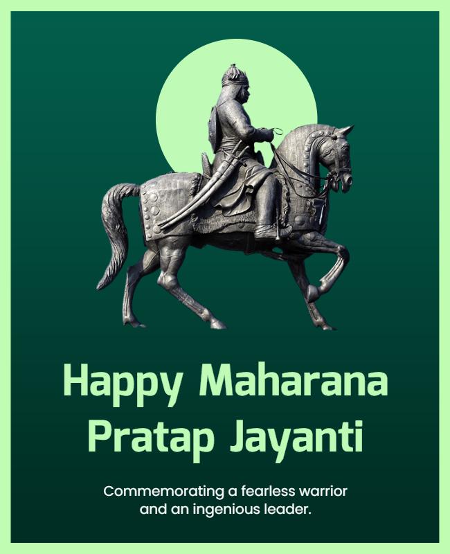 Maharana Pratap Jayanti Celebration Flyer Template