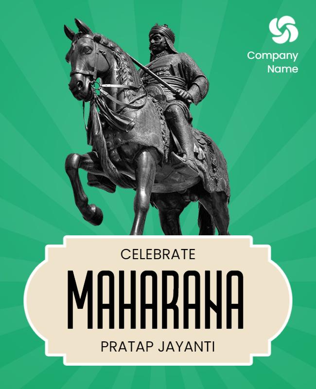 Maharana Pratap Jayanti Celebration Flyer Template