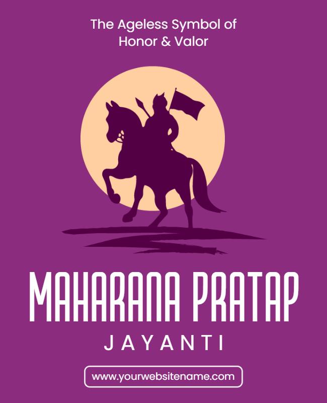 Maharana Pratap Jayanti Celebration Flyer Template