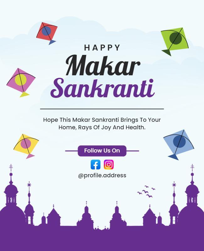 Makar Sankranti Festive Celebration Flyer Template