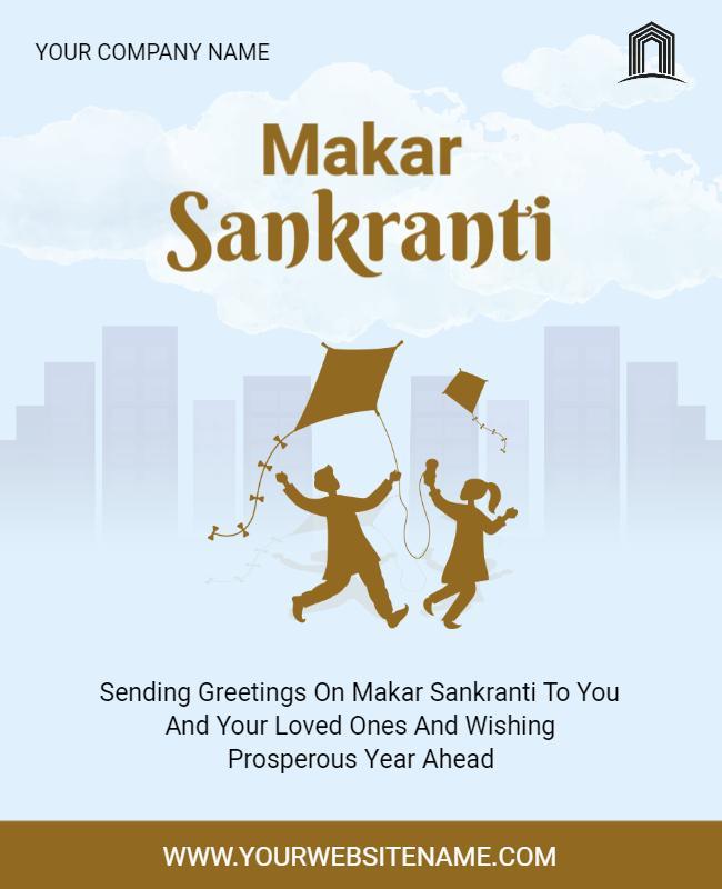 Makar Sankranti Poster Template