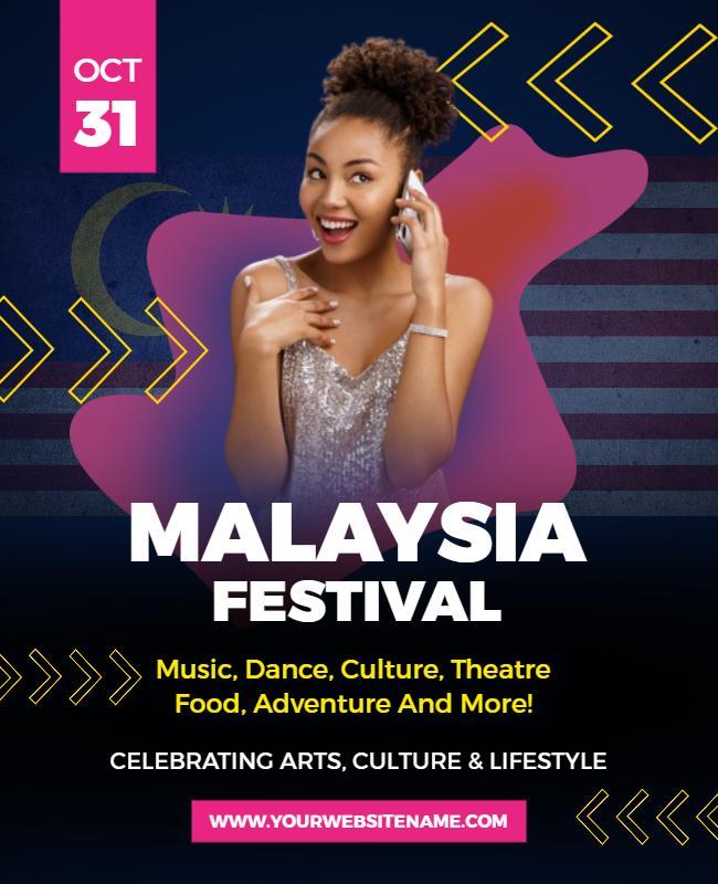 Malaysia Cultural Festival Event Flyer Template