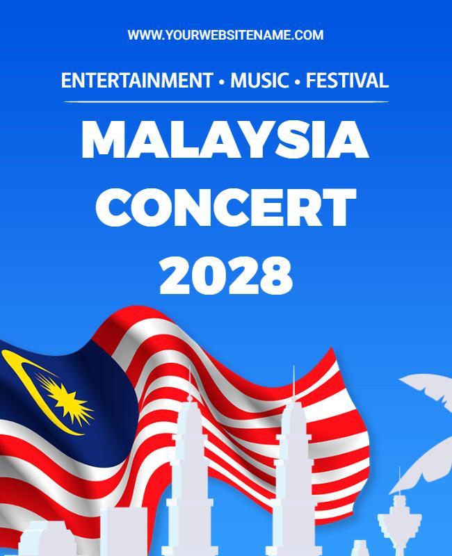 Malaysia Music Festival Concert Flyer Template