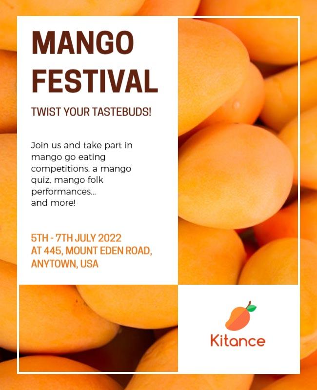 Mango Festival Event Flyer Template