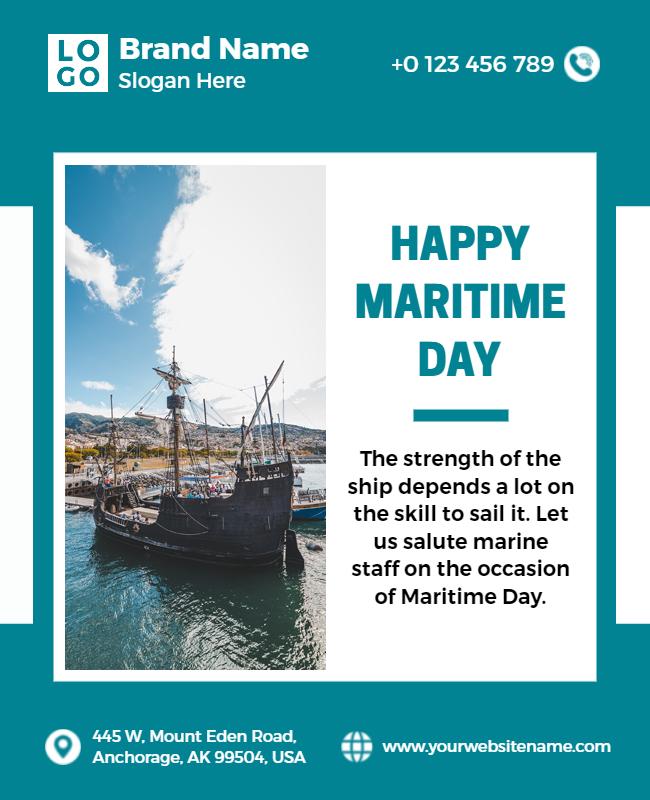 Maritime Day Celebration Event Flyer Template