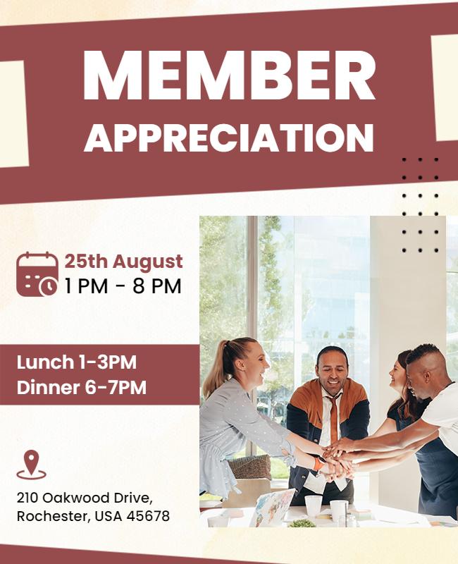 Member Appreciation Event Flyer Template