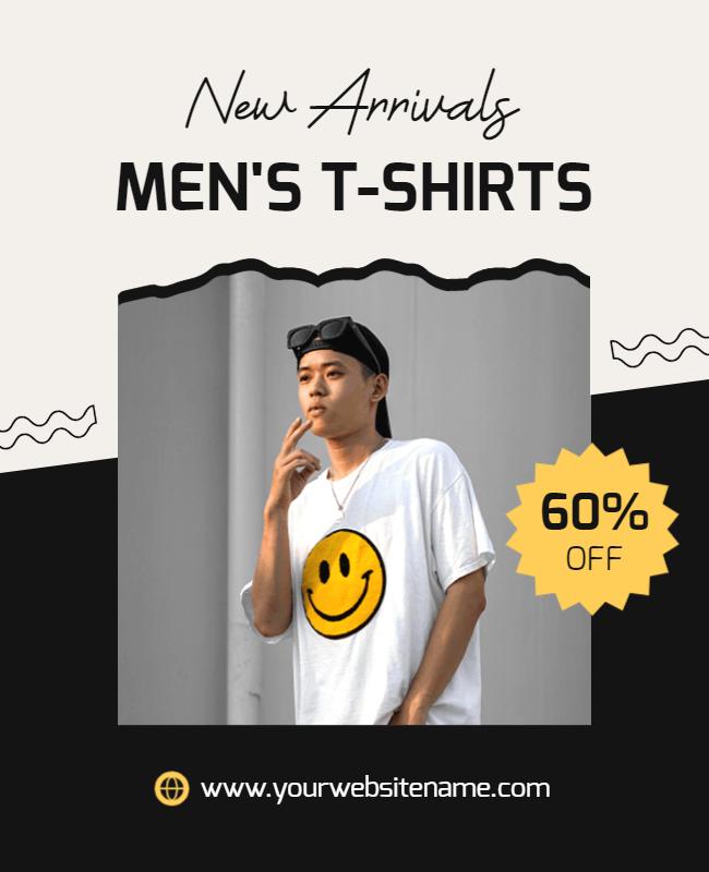 Mens T Shirts Sale Promotion Flyer Template