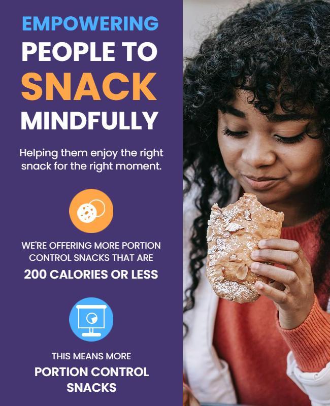 Mindful Snacking Awareness Flyer Template