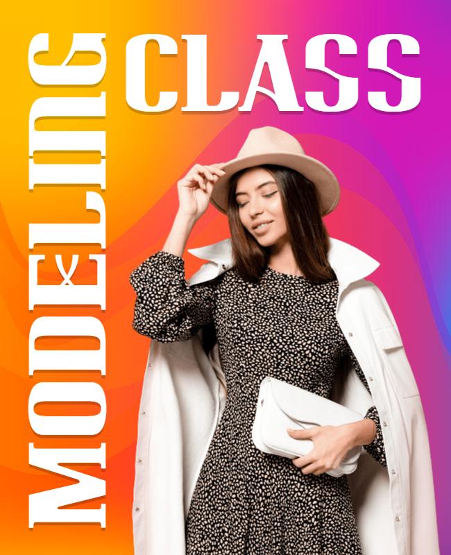 Modeling Class Promotion Flyer Template