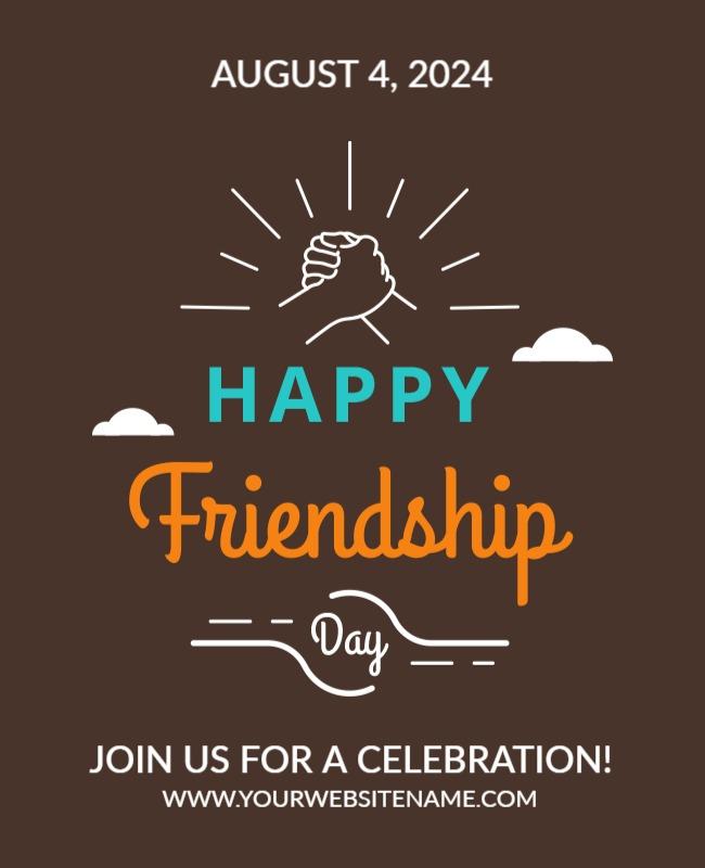 Mondo International Friendship Day Poster Template